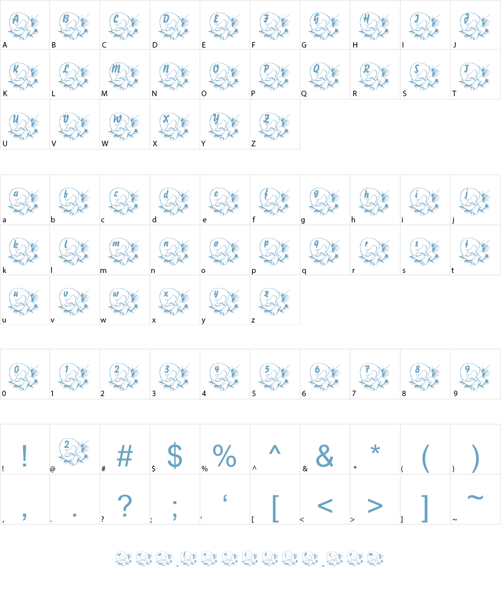 LMS Baby Egg Font Character